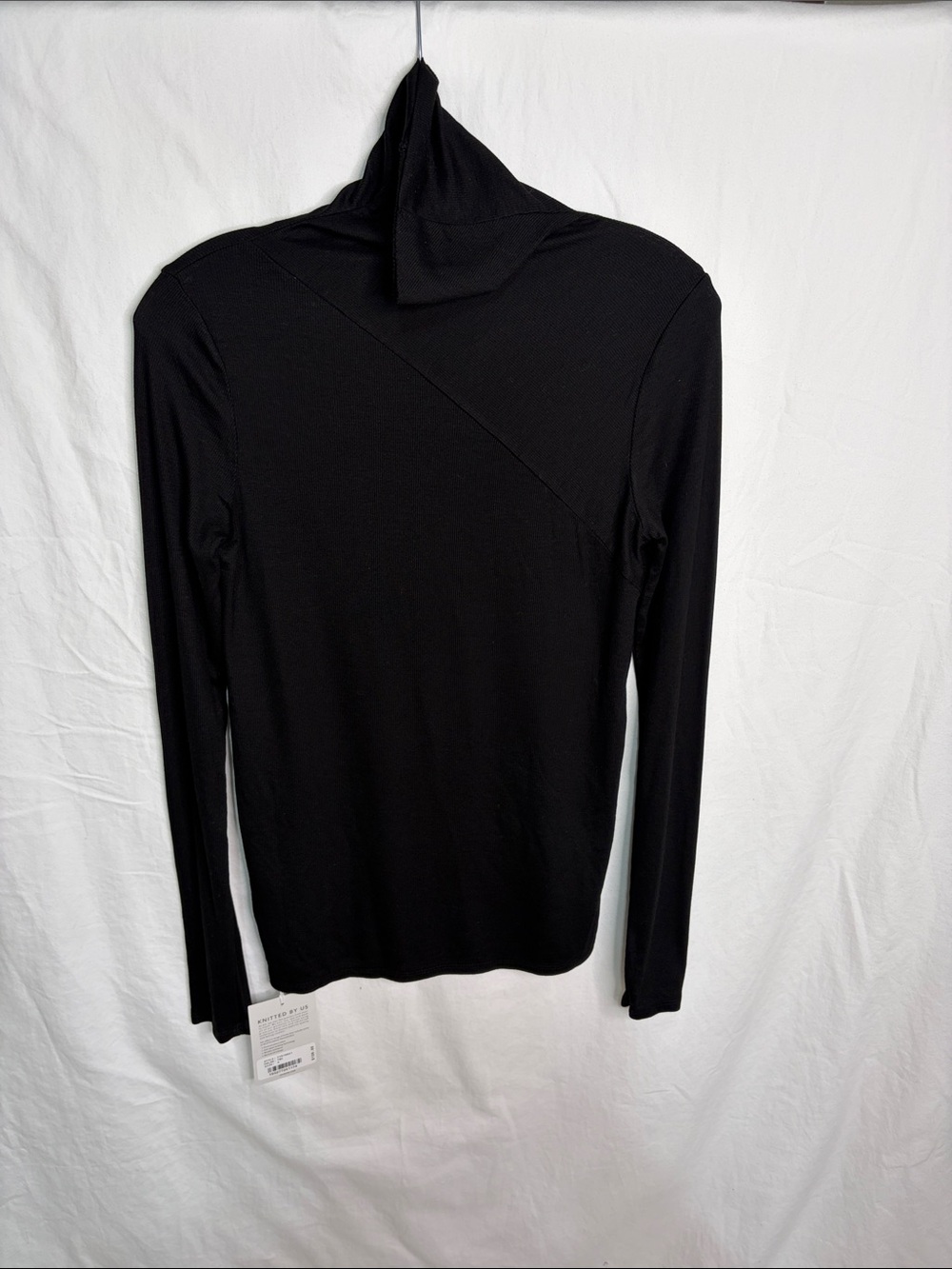 AG Adriano Goldschmied Black Long-Sleeve Hooded Top